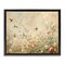 Stupell Industries Swallows in Flower Meadow Floater Framed Canvas Wall Art Design by Arlington Prints